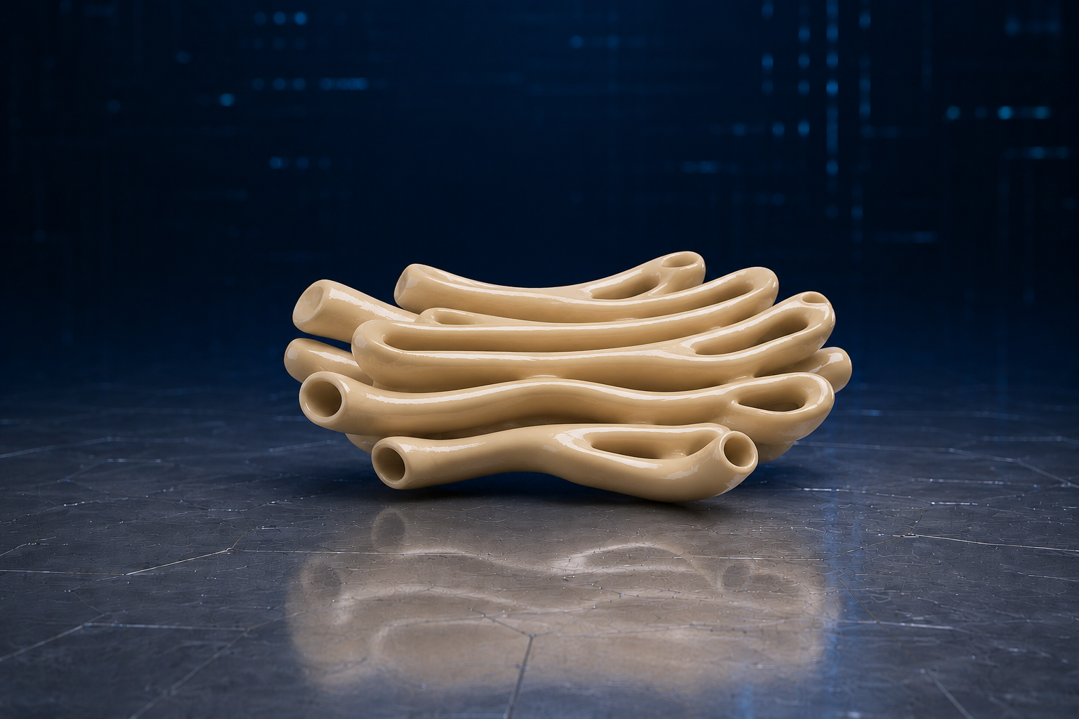 Mockup for the smooth endoplasmic reticulum model.